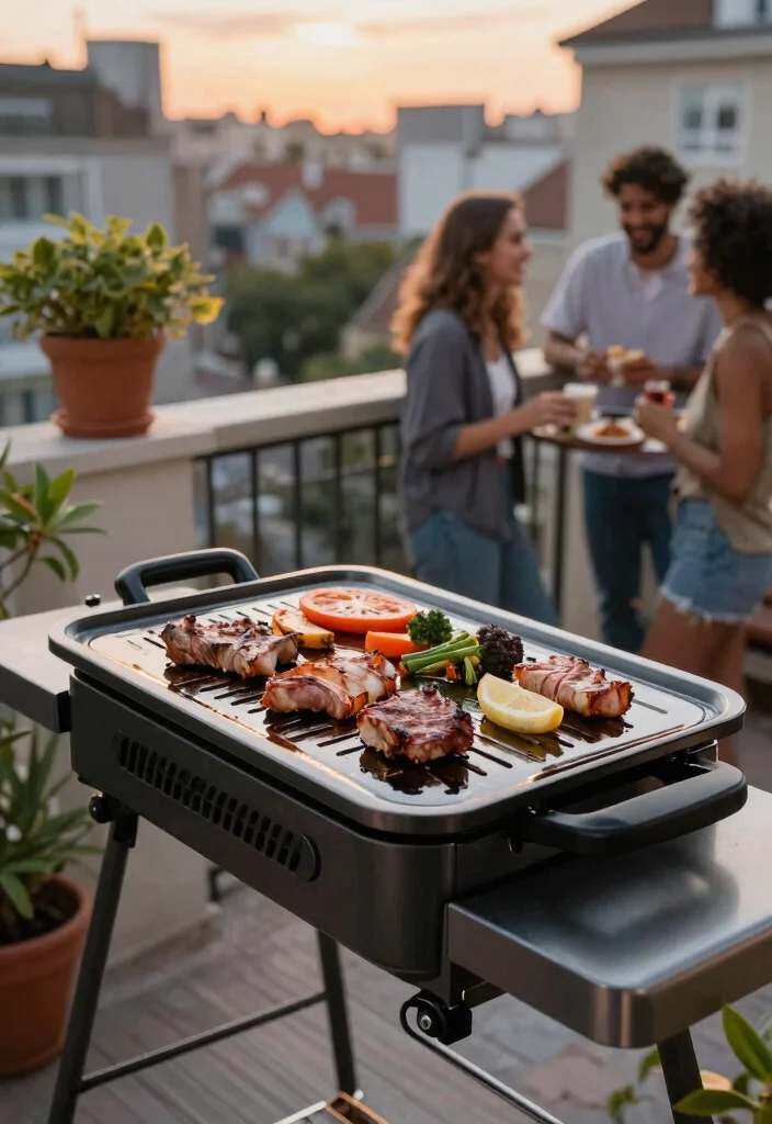 10 Best Electric Grill Options for Balcony BBQs 1. George Foreman 15 Serving IndoorOutdoor Grill 0