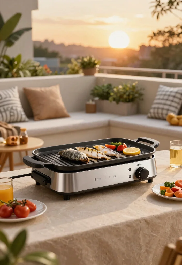 10 Best Electric Grill Options for Balcony BBQs 9. Zojirushi Electric Grill 0