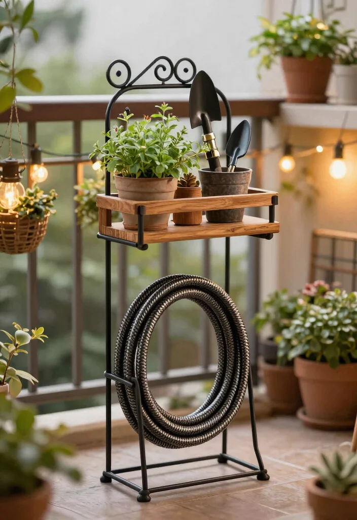 10 Best Hose Storage Solutions for Heavy Duty Use 8. Hose Holder with Shelf 0