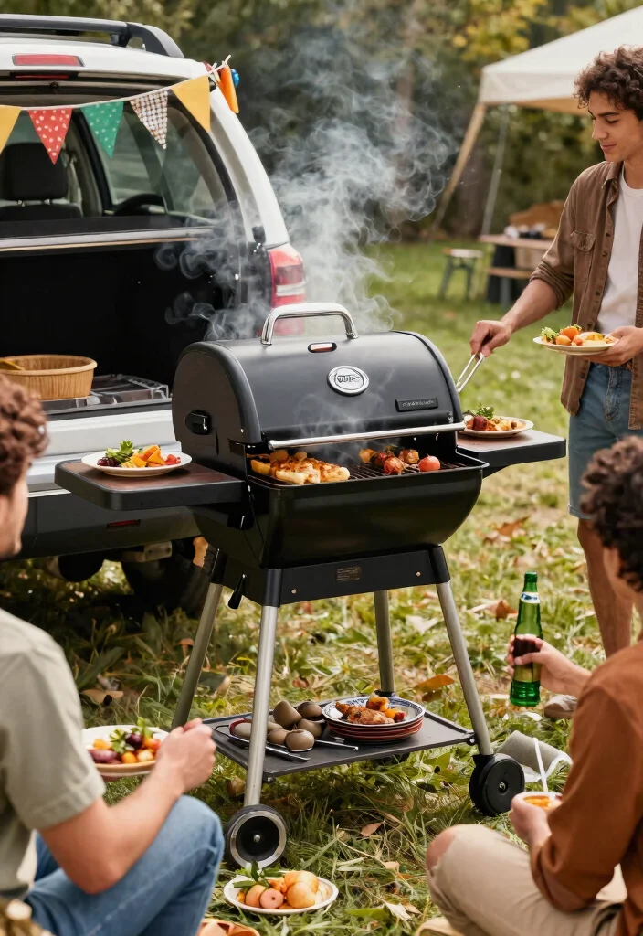 10 Best Portable Propane Grill Models for Tailgating 7 10 Best Portable Propane Grill Models for Tailgating 7. Dyna Glo DGB390SNP D Smart Space Living Grill 0