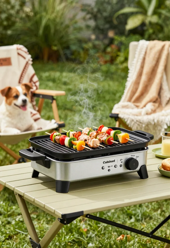 11 Best Portable Grills for Camper and RV Life 3. Cuisinart CGG 059 Grillster 0