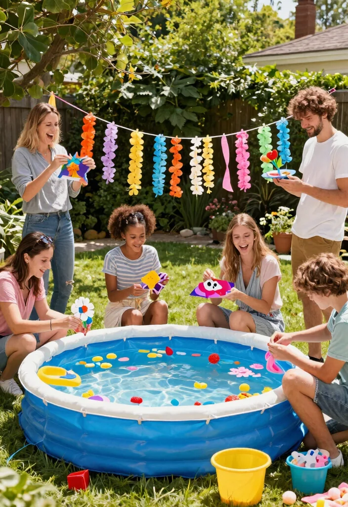 11 Hilarious Kiddie Pool Bash Ideas for Adults Summer Vibe 4. DIY Pool Decorations Extravaganza 0