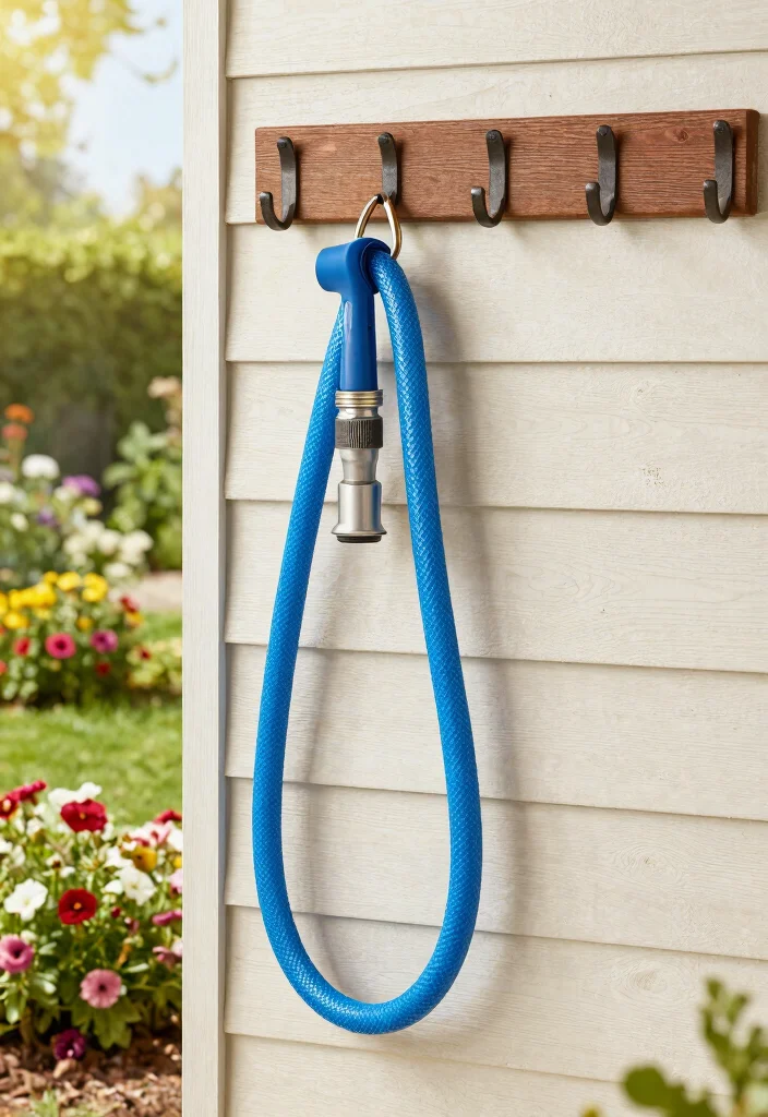 11 Practical Pool Hose Storage Ideas Keep Decks Clear 11. Simple Hook Storage 0
