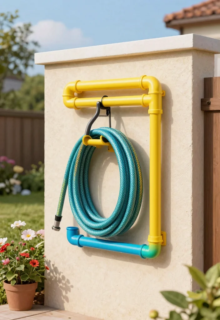 11 Practical Pool Hose Storage Ideas Keep Decks Clear 9. DIY PVC Pipe Storage 0