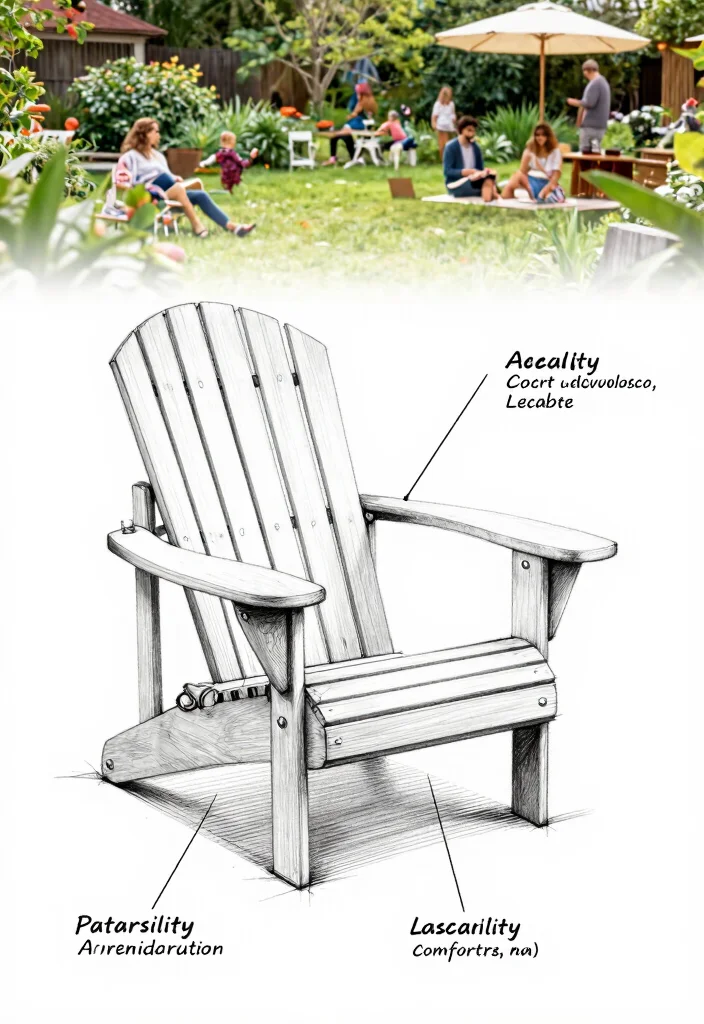 11 Simple Adirondack Chair Drawing Ideas for Woodworkers 11. Multi Functional Adirondack Chair 0