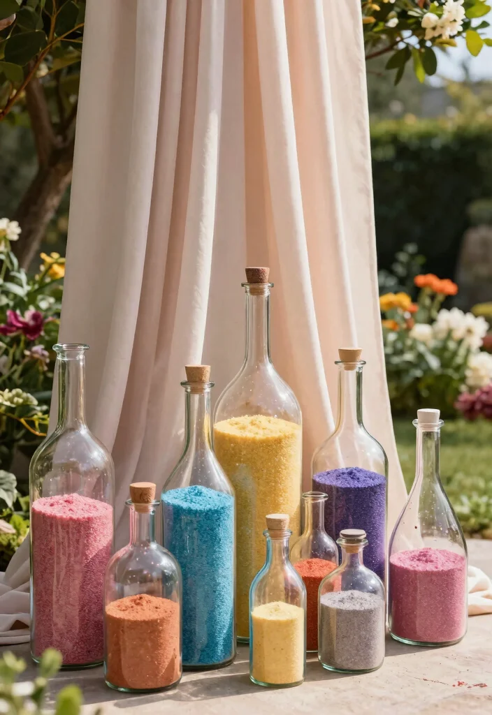 11 Smart Outdoor Curtain Weight Ideas Stop the Blowing 4. Glass Bottle Weights 0