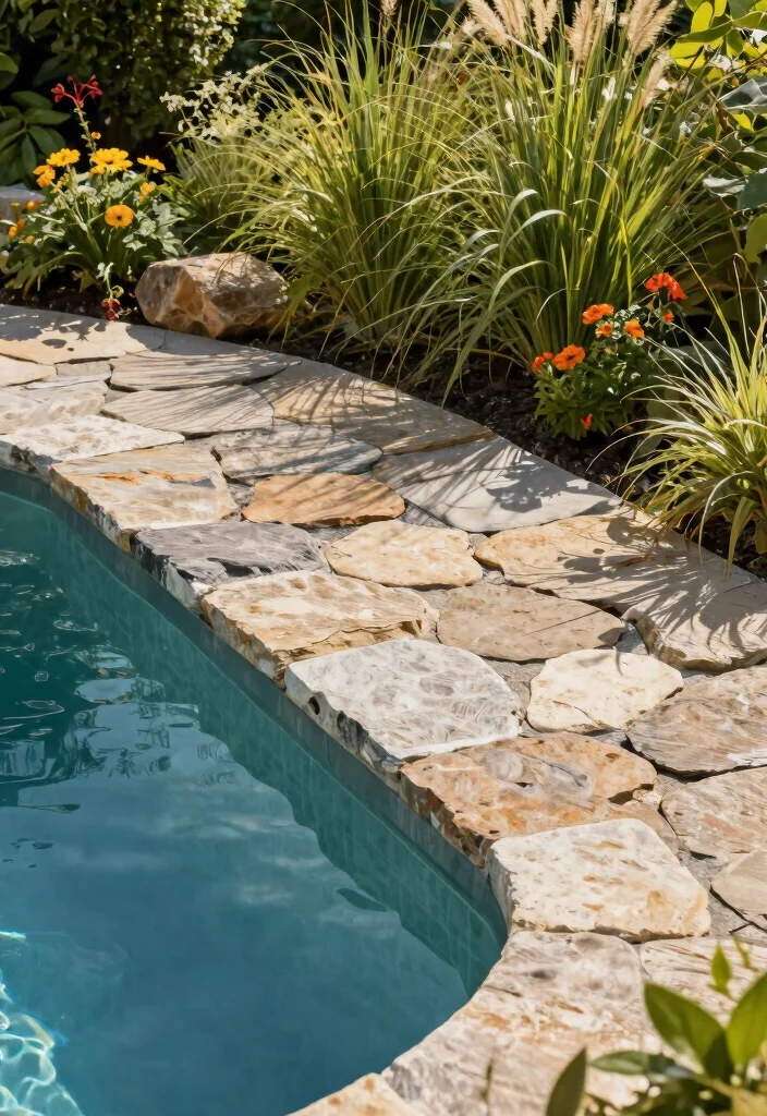 11 Smart Pool Filter Cover Ideas to Blend with Landscaping 2. Stone Cladding for a Rustic Vibe 0