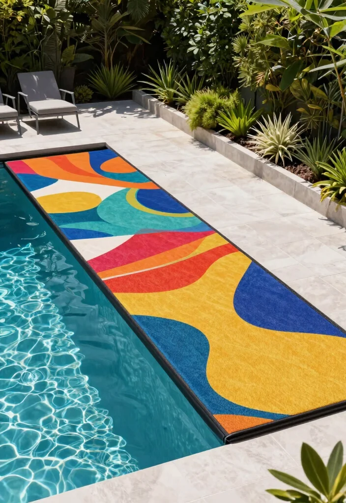 11 Smart Pool Filter Cover Ideas to Blend with Landscaping 4. Artistic Resin Covers for a Modern Touch 0