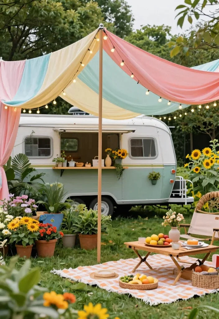 11 Versatile Trailer Canopy Roof Top Tent Build Ideas 1. The Pop Up Garden Party Canopy 0