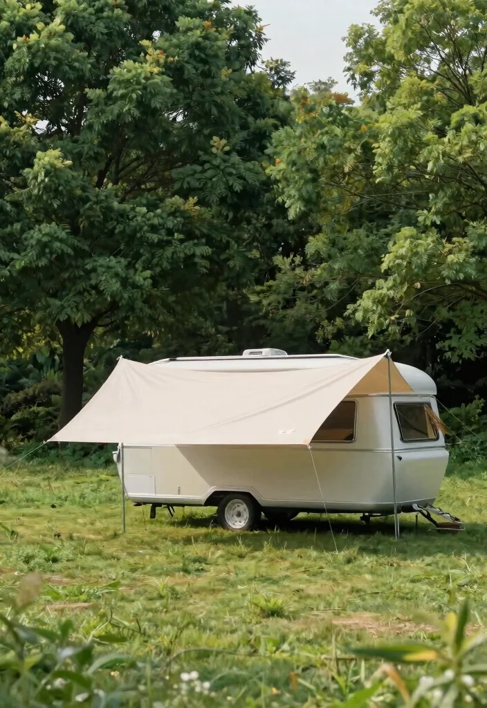 11 Versatile Trailer Canopy Roof Top Tent Build Ideas 7. Minimalist Canopy for Easy Setup 0