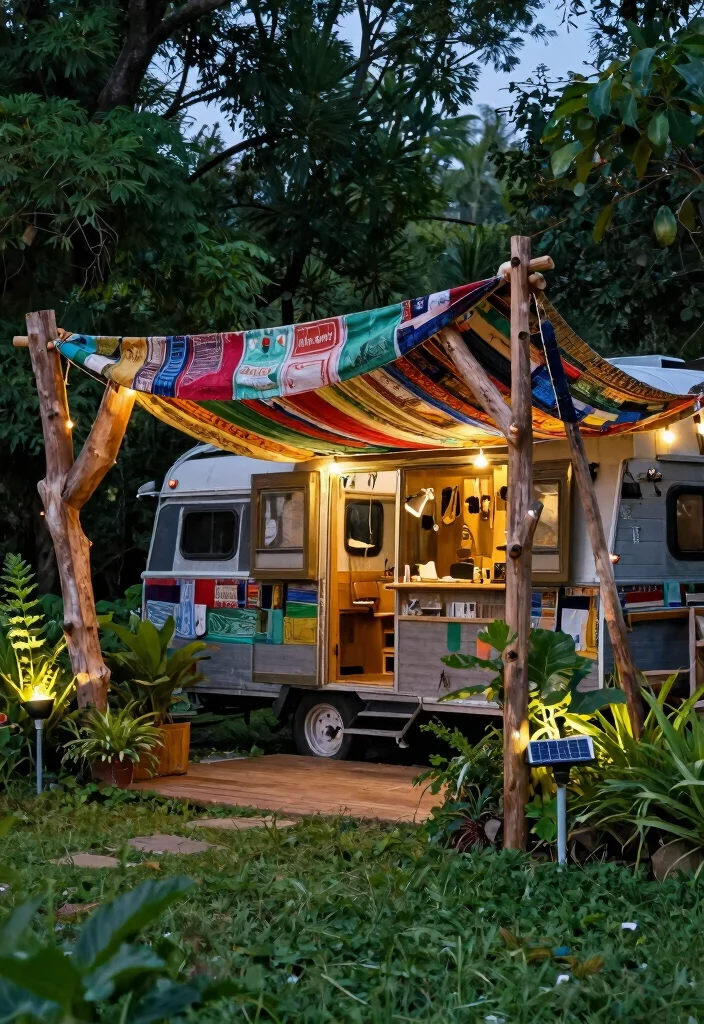 11 Versatile Trailer Canopy Roof Top Tent Build Ideas 8. Eco Friendly Canopy Made from Recycled Materials 0