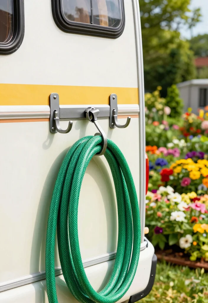 13 Best RV Hose Storage Ideas for Camper Life 5. Hose Hooks for Easy Access 0