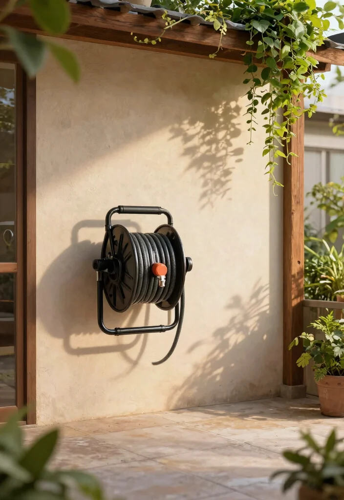 13 Best Retractable Hose Reel Ideas Hide the Mess 11. Under Deck Hose Management 0