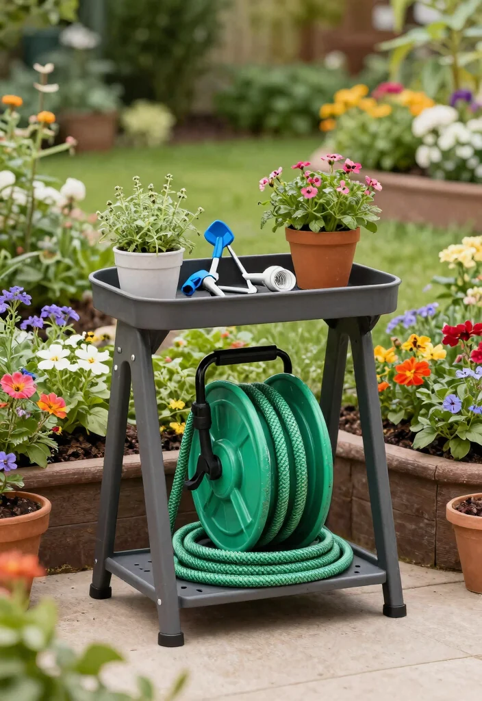 13 Best Retractable Hose Reel Ideas Hide the Mess 7. Retractable Garden Hose Station 0