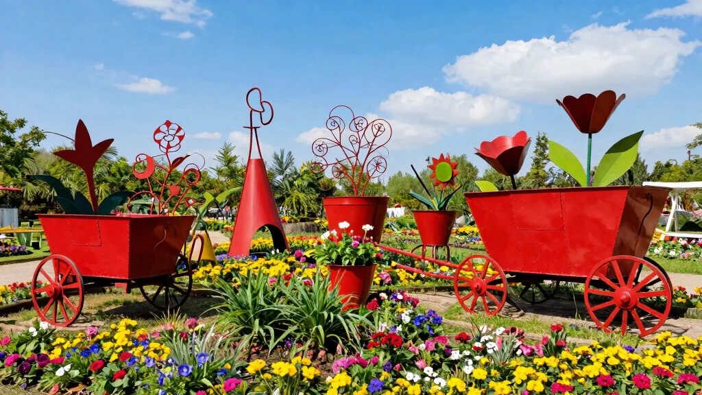 13 Contemporary Metal Garden Sculpture Ideas [Industrial Vibe]