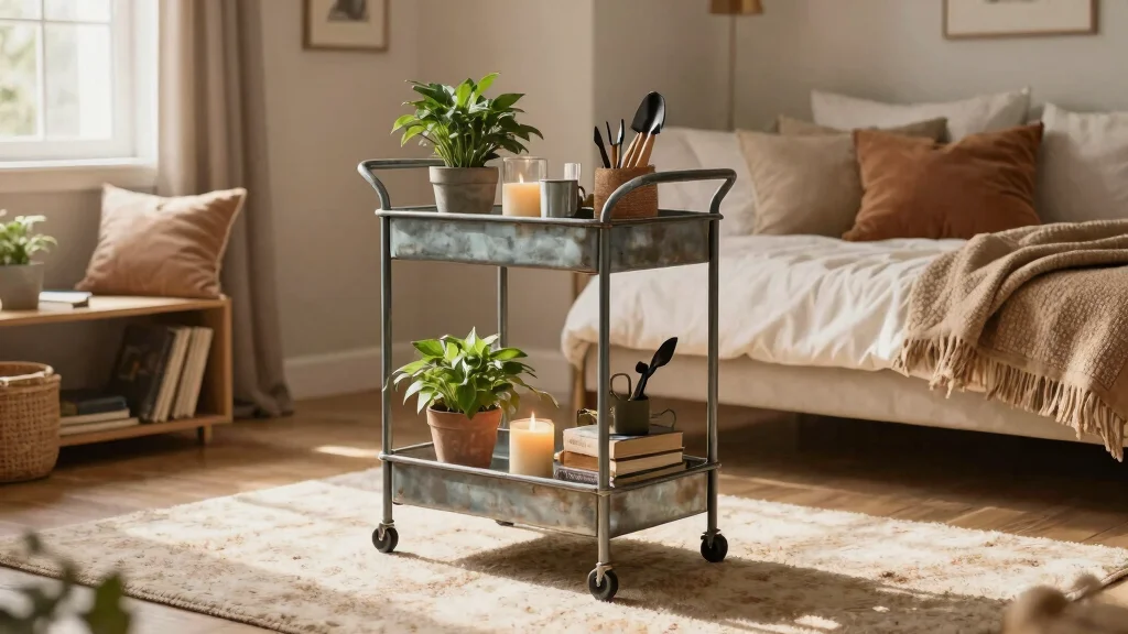 13 Cozy Utility Cart Ideas Bedroom Storage Hacks