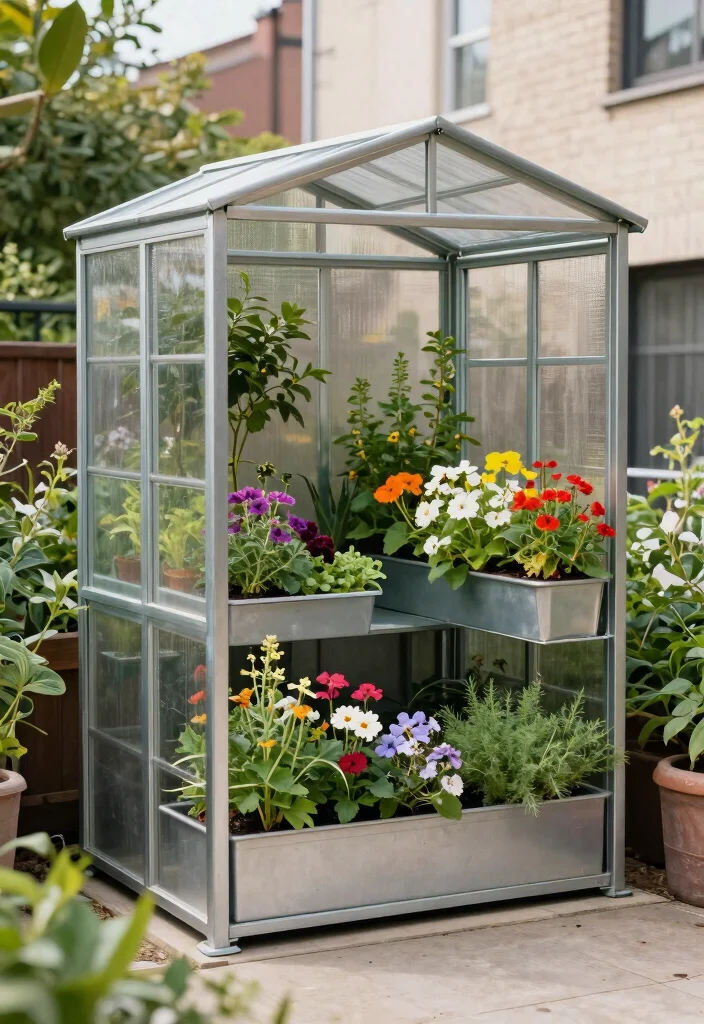 13 Durable Metal Tool Shed Ideas Weatherproof Storage 11. Shed with Integrated Planters 0
