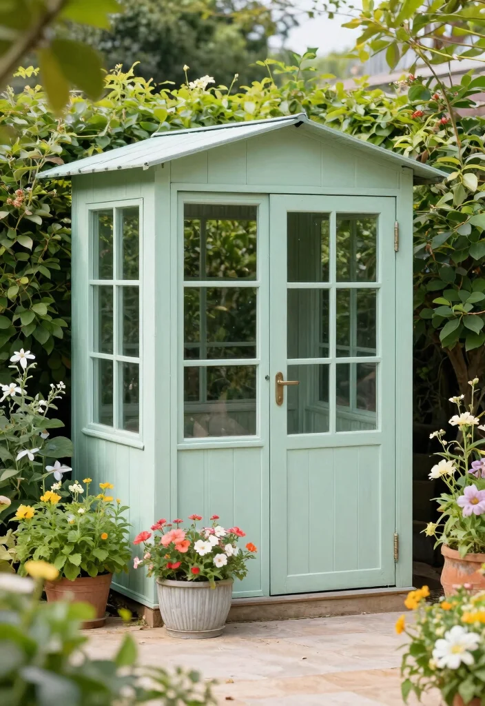 13 Durable Metal Tool Shed Ideas Weatherproof Storage 2. Garden Corner Sheds 0