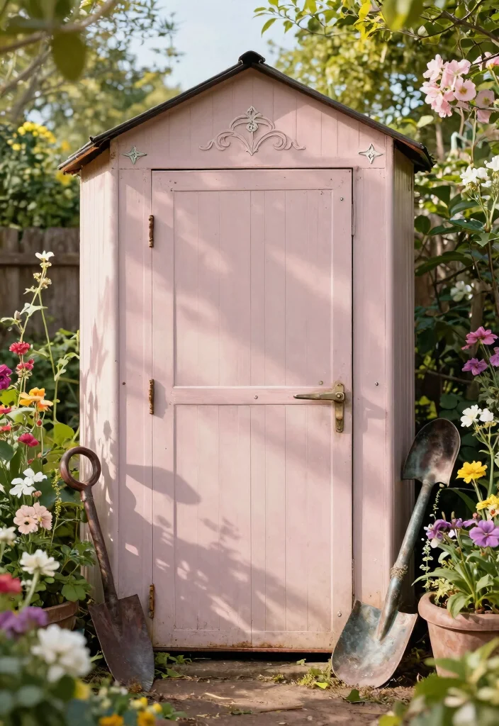 13 Durable Metal Tool Shed Ideas Weatherproof Storage 6. Vintage Style Metal Sheds 0