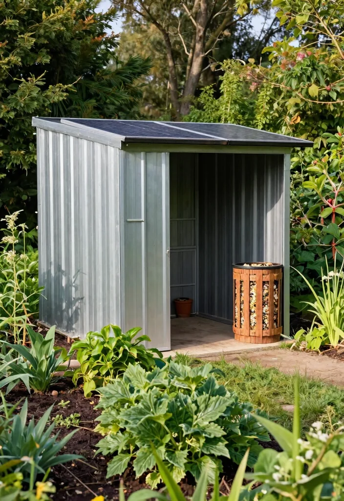 13 Durable Metal Tool Shed Ideas Weatherproof Storage 8. Eco Friendly Metal Sheds 0
