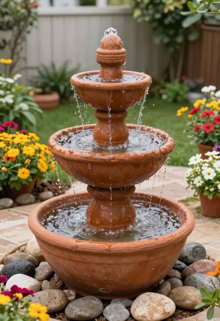 13 Elegant Outdoor Wall Fountain Ideas for Courtyards 13. Customizable DIY Fountain 0