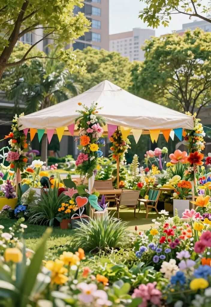 13 Practical 10x10 Canopy Tent Ideas for Urban Gardening Shade Solutions 11 13 Practical 10x10 Canopy Tent Ideas for Urban Gardening Shade Solutions 11. Seasonal Decorations 0