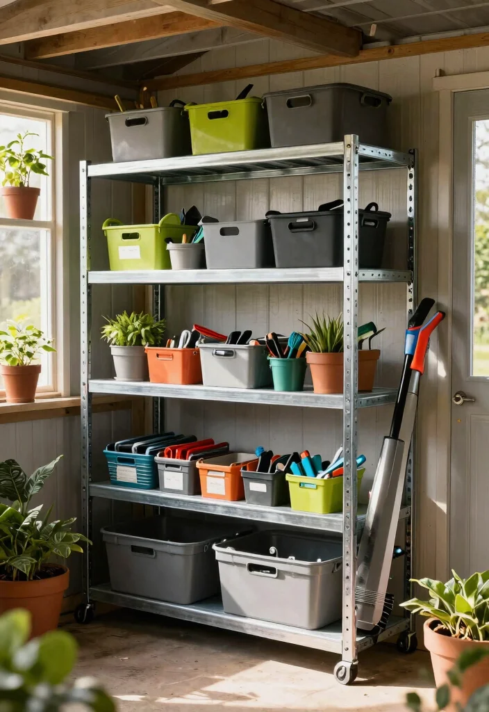 13 Smart Leaf Blower Storage Ideas for Your Shed 3. Overhead Storage Racks 0