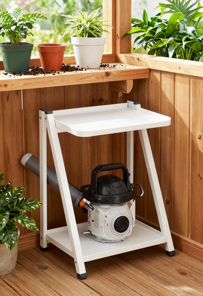 13 Smart Leaf Blower Storage Ideas for Your Shed 9. Foldable Storage Solutions 0