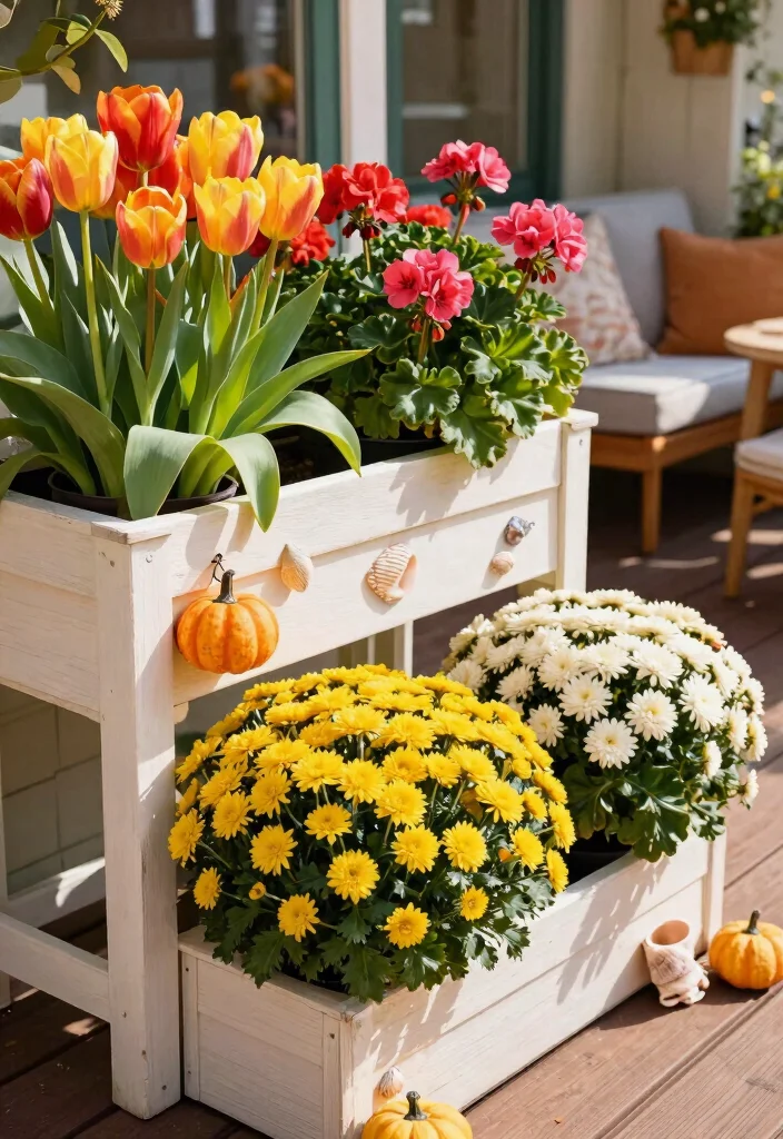 15 Beautiful Deck Railing Flower Box Ideas Lush Blooms 10. Seasonal Flower Boxes 0