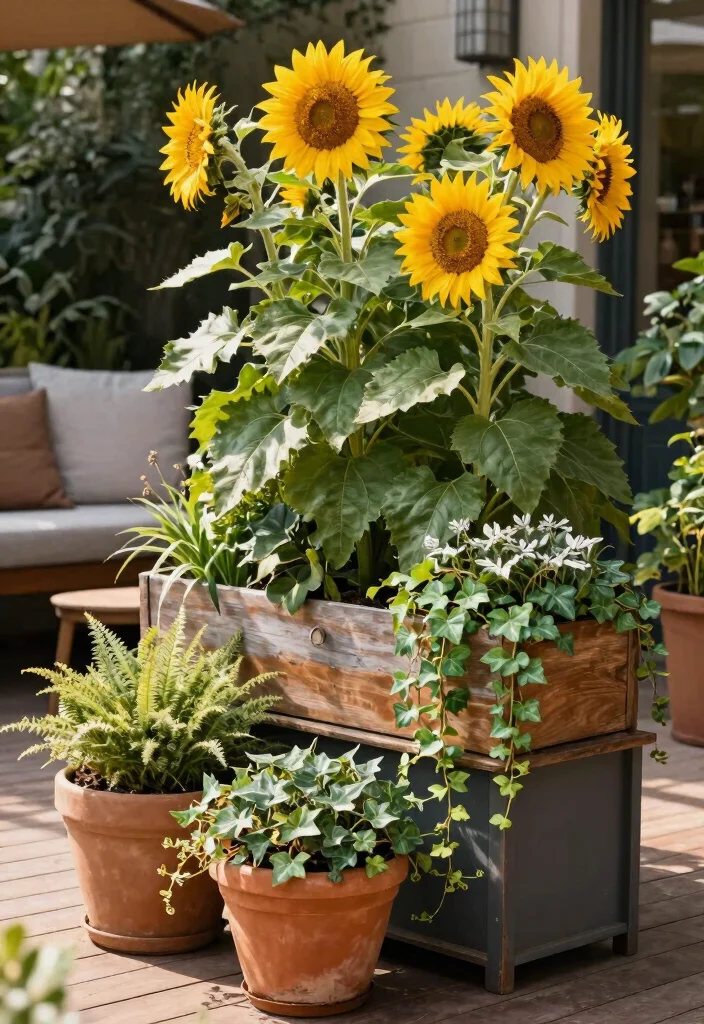 15 Beautiful Deck Railing Flower Box Ideas Lush Blooms 14. Layered Planters 0