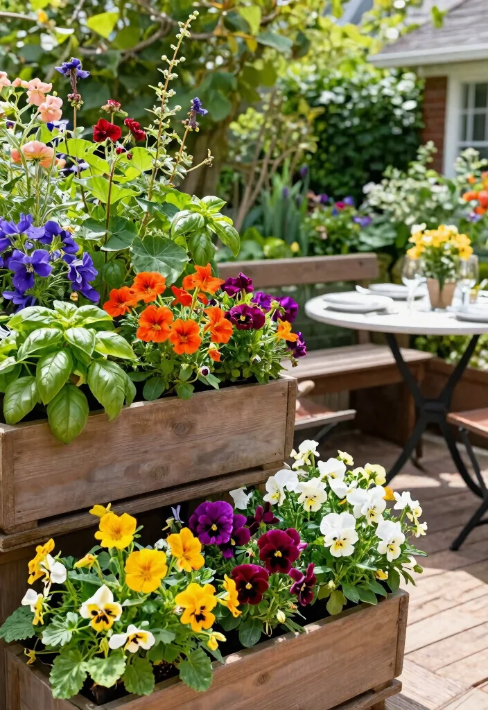15 Beautiful Deck Railing Flower Box Ideas Lush Blooms 6. Edible Flower Boxes 0