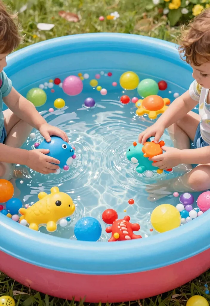 15 Best Backyard Kiddie Pool Ideas Play Areas for Kids 10. Sensory Play Pool Area 0