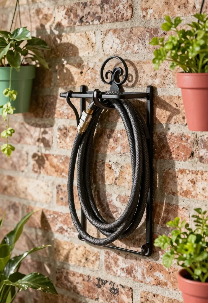 15 Best Hose Storage Ideas for a Clean Backyard 1 15 Best Hose Storage Ideas for a Clean Backyard 1. Wall Mounted Hose Holder 0