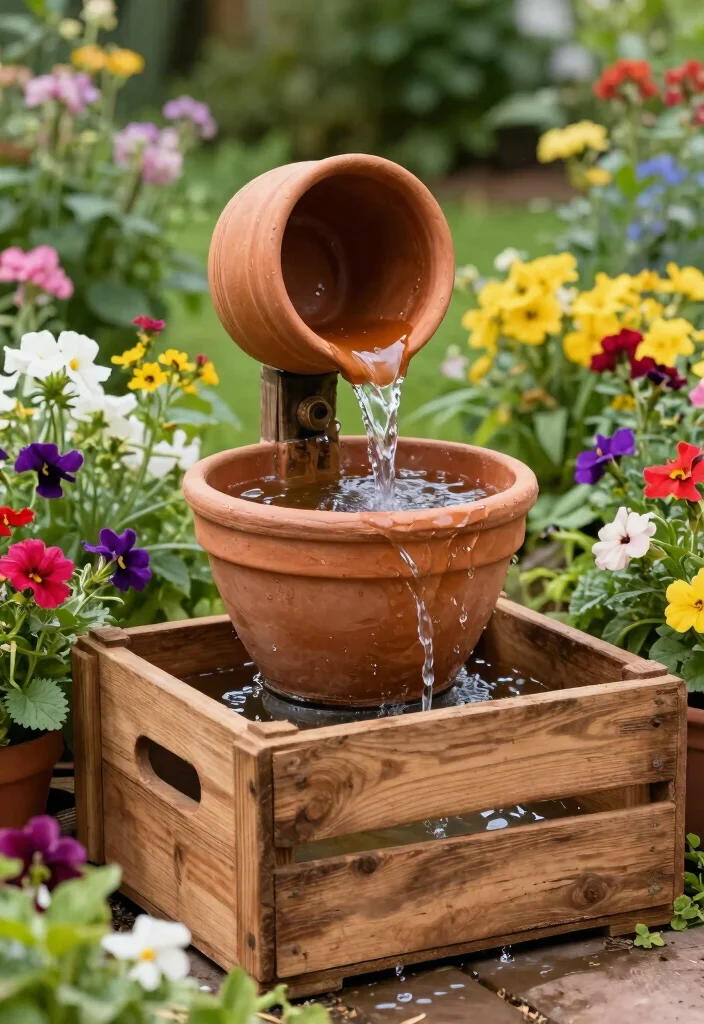 15 Best Outdoor Fountain Suggestions for Eco friendly Landscaping 13. Creative DIY Fountains 0
