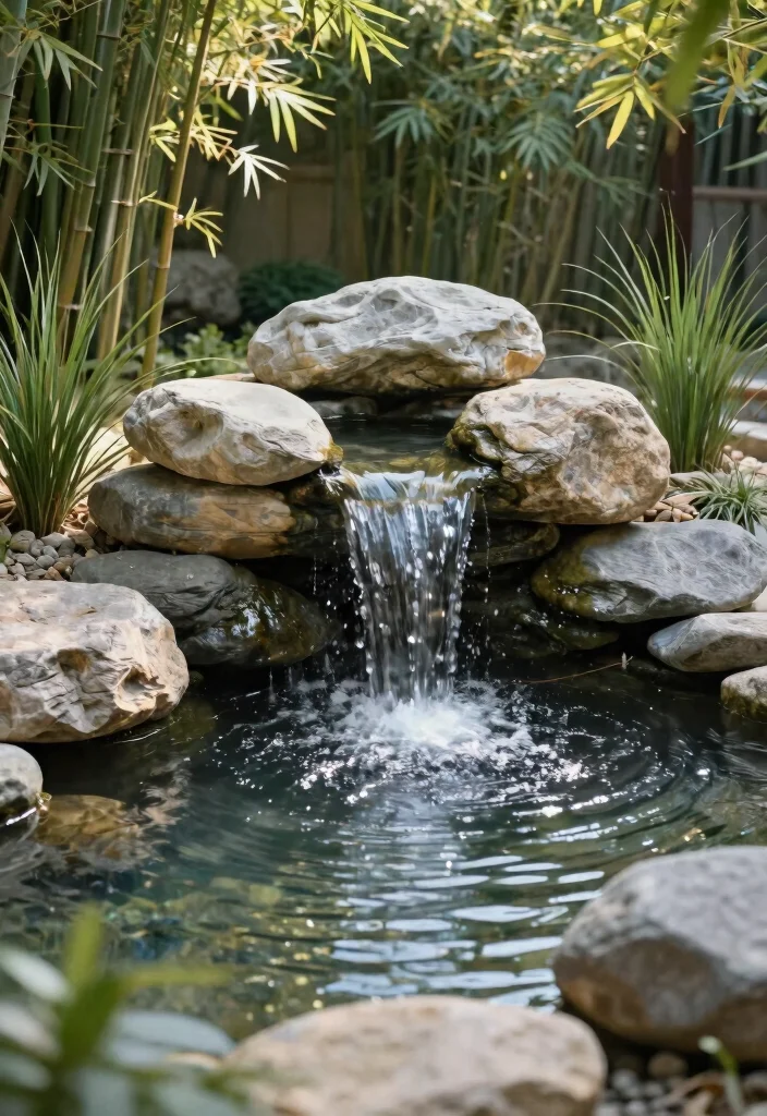 15 Best Outdoor Fountain Suggestions for Eco friendly Landscaping 5. Zen Garden Waterfalls 0