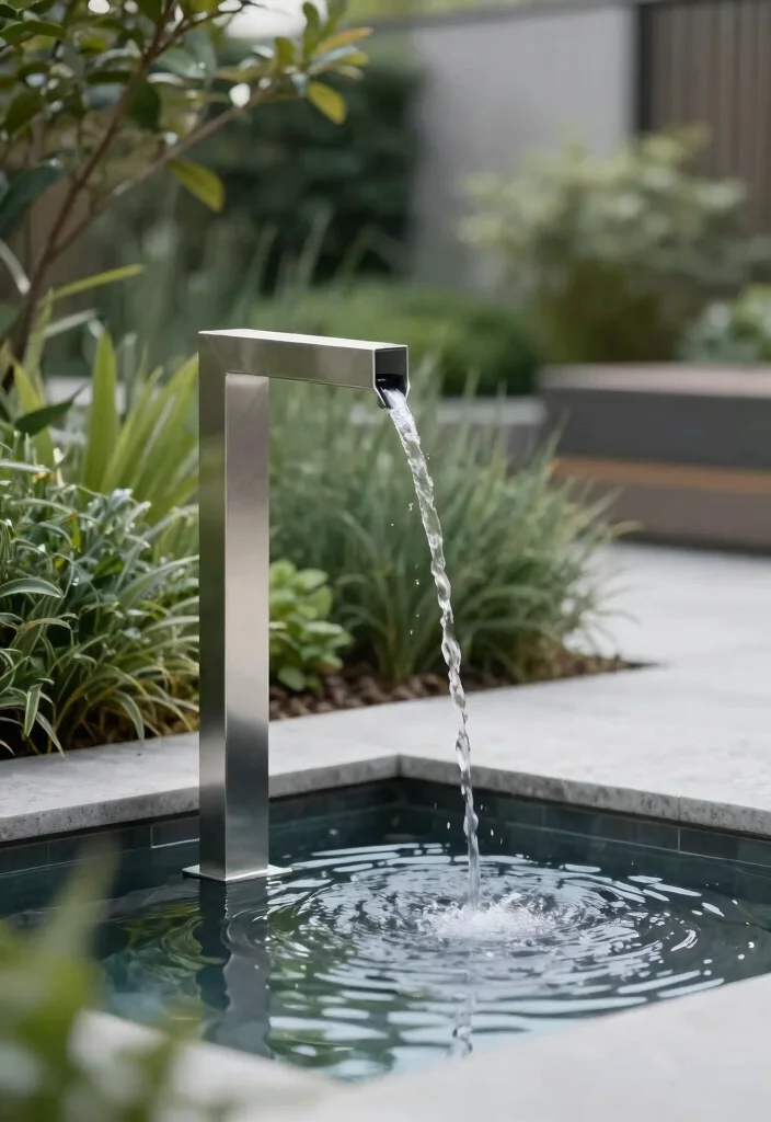 15 Best Outdoor Fountain Suggestions for Eco friendly Landscaping 8. Minimalist Modern Fountains 0
