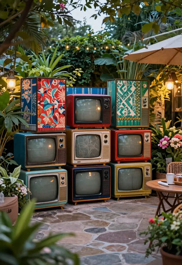 15 Best Outdoor Privacy Curtain Ideas to Hide Neighbors 7. Repurposed Vintage Screens 0