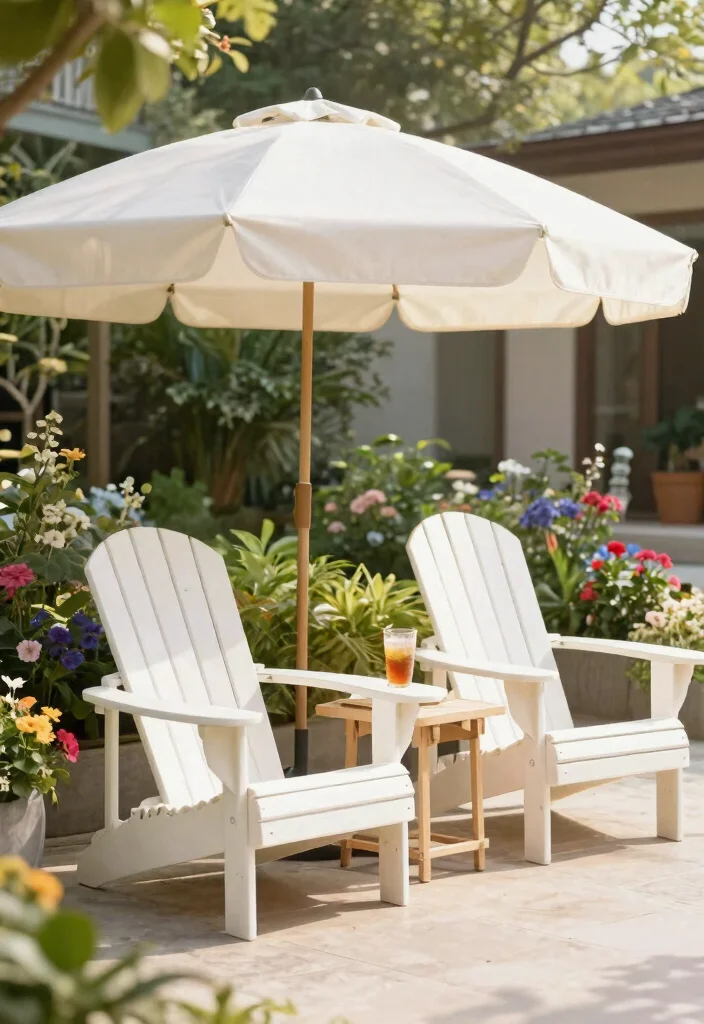 15 Classic Adirondack Chair Ideas for Ultimate Comfort 12. Adirondack Chairs with Built In Canopies 0