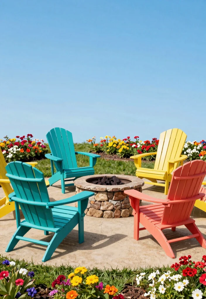 15 Classic Adirondack Chair Ideas for Ultimate Comfort 3. Vibrant Painted Finishes 0