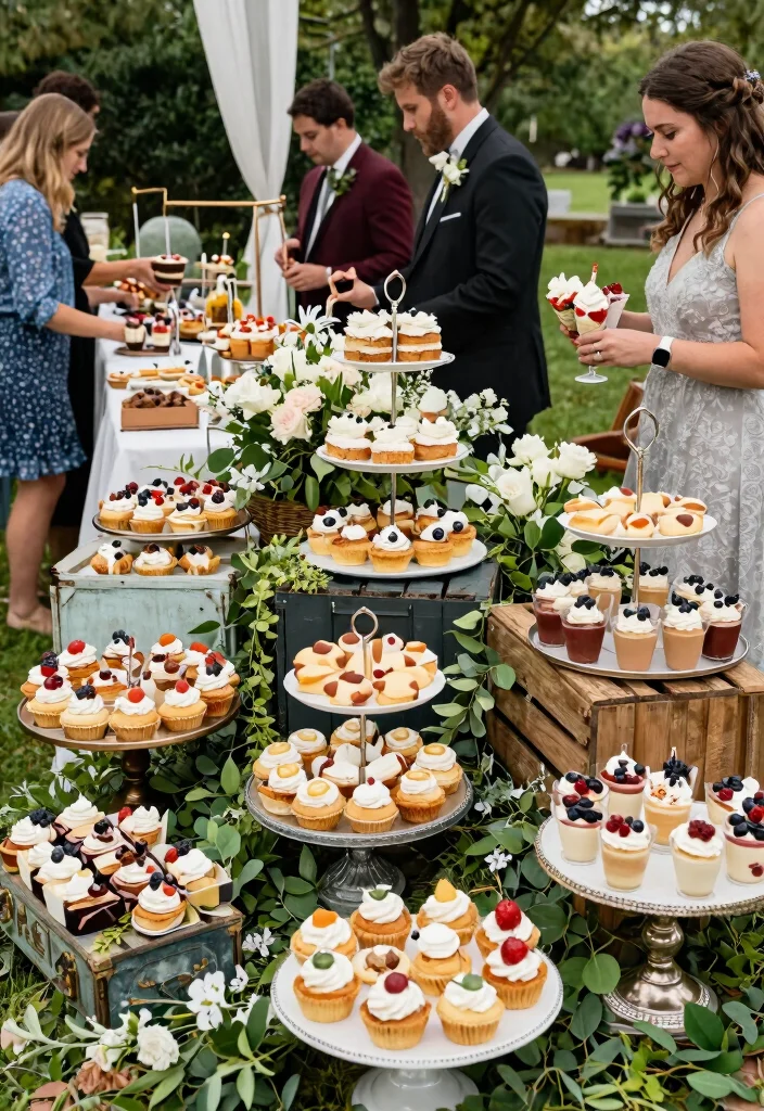 15 Dreamy Canopy Tent Wedding Reception Ideas Elegant 10. Creative Dessert Displays 0