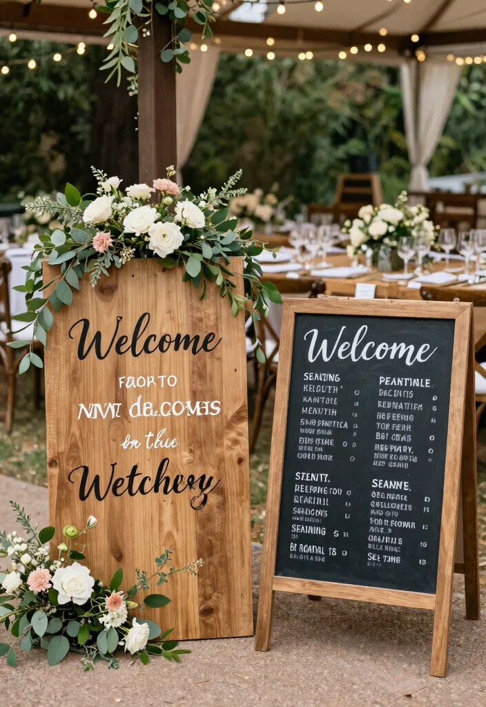 15 Dreamy Canopy Tent Wedding Reception Ideas Elegant 11. Customized Signage 0
