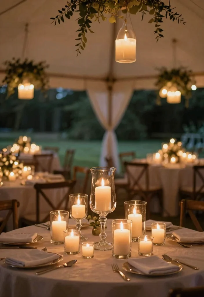15 Dreamy Canopy Tent Wedding Reception Ideas Elegant 12. Candlelit Ambiance 0