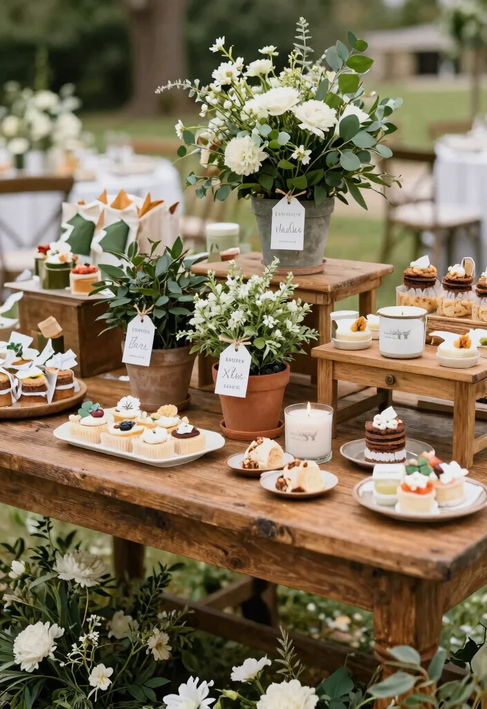 15 Dreamy Canopy Tent Wedding Reception Ideas Elegant 13. Personalized Favors 0