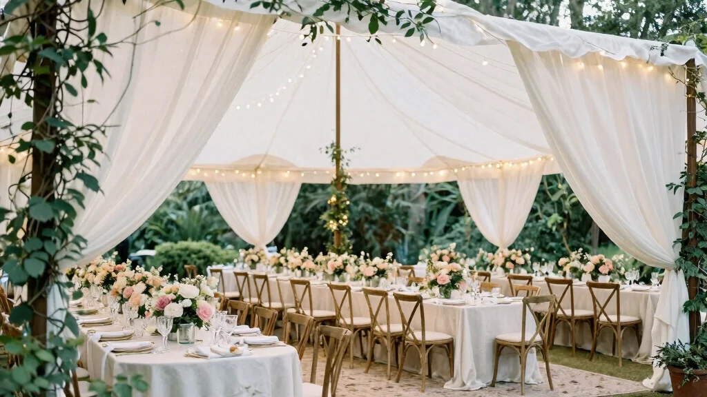 15 Dreamy Canopy Tent Wedding Reception Ideas [Elegant]