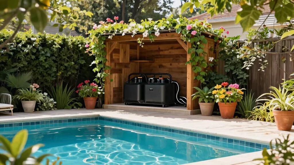 15 Genius Pool Filter Enclosure Ideas [Hide the Equipment]