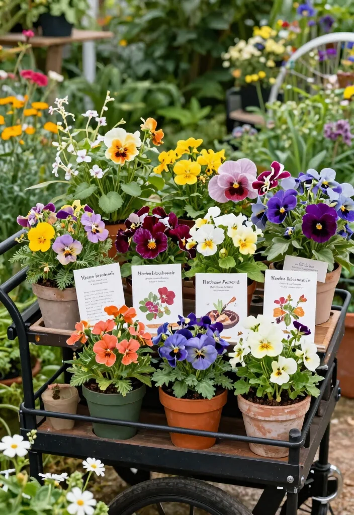 15 Genius Utility Cart Organization Ideas Must Try 13. Edible Flower Cart 0