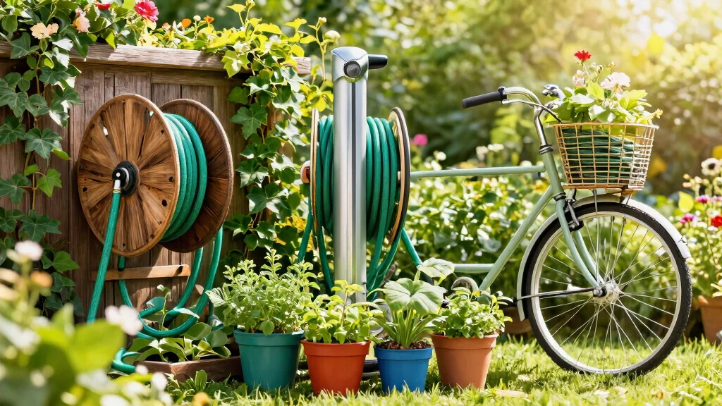 15 Smart Hose Reel Ideas to Keep Your Yard Tidy