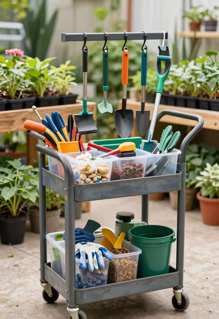 17 Practical Utility Cart Storage Ideas for Small Apartments 6 17 Practical Utility Cart Storage Ideas for Small Apartments 6. Tool Accessory Organizer 0