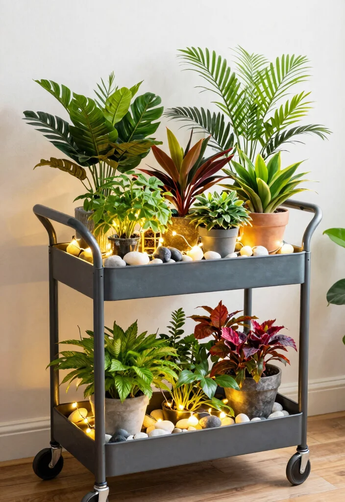 17 Practical Utility Cart Storage Ideas for Small Apartments 8 17 Practical Utility Cart Storage Ideas for Small Apartments 8. DIY Indoor Garden Oasis 0