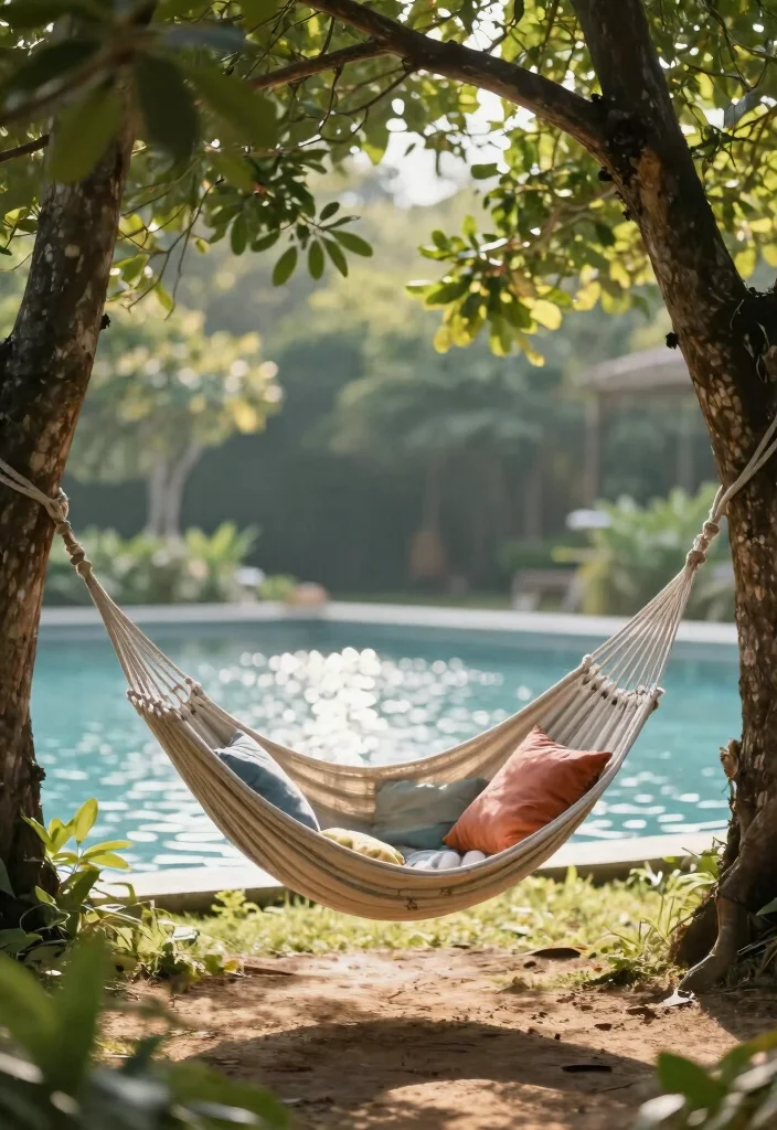17 Relaxing Patio Lounge Chair Ideas by the Pool 3. Hammock Chairs 0